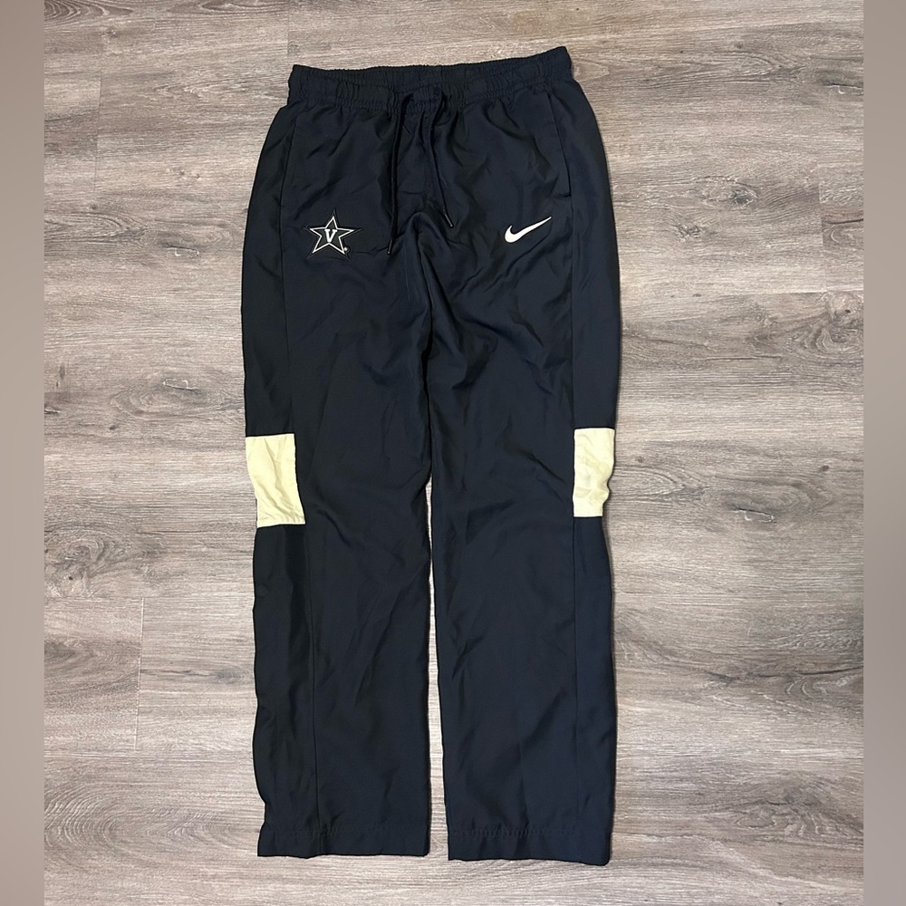 Nike Vanderbilt Commodores Pants Men’s Medium Black Gold Star Logo Warm Up Black